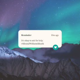 message encouraging people to ask for mental health help if they need it
